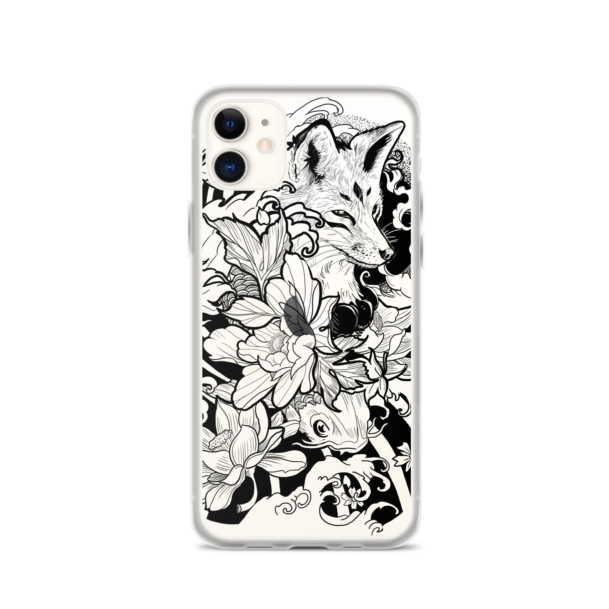 Fox Tattoo - Clear Case for iPhone® - Alves Art Studio 