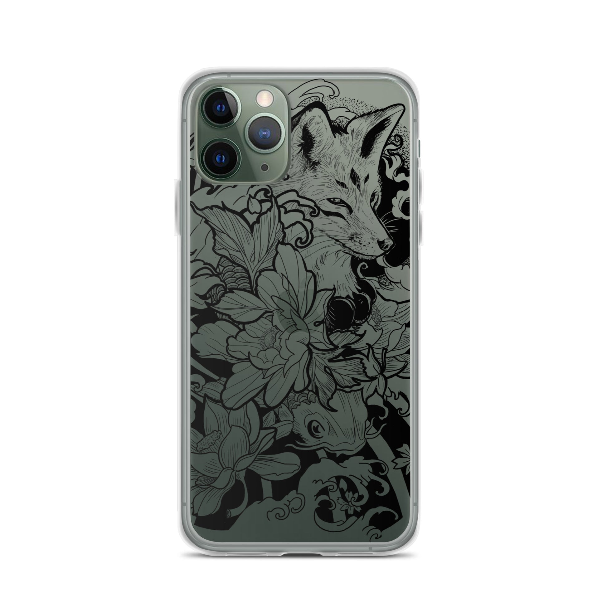 Fox Tattoo - Clear Case for iPhone® - Alves Art Studio 