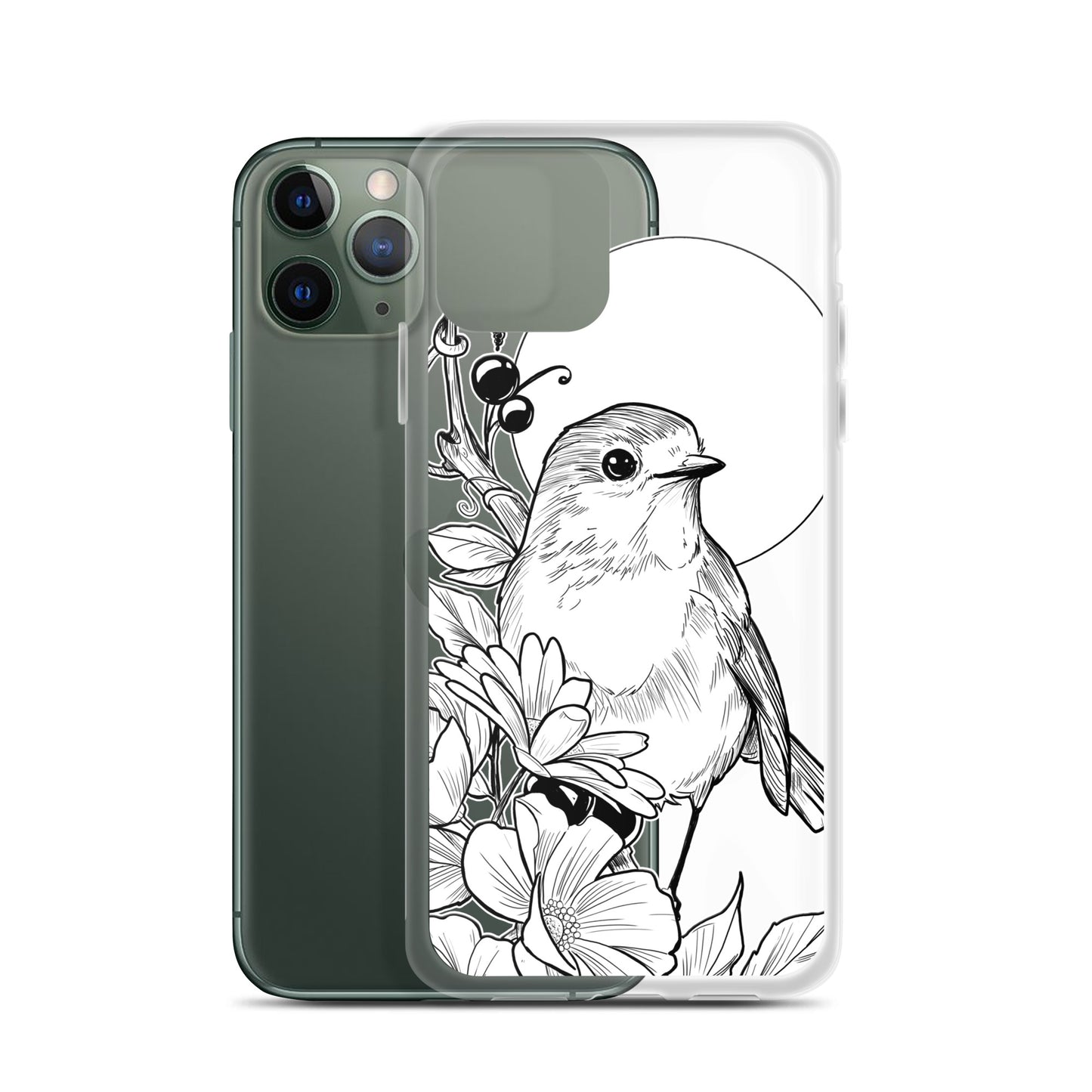 Sparrow - Clear Case for iPhone® - Alves Art Studio 