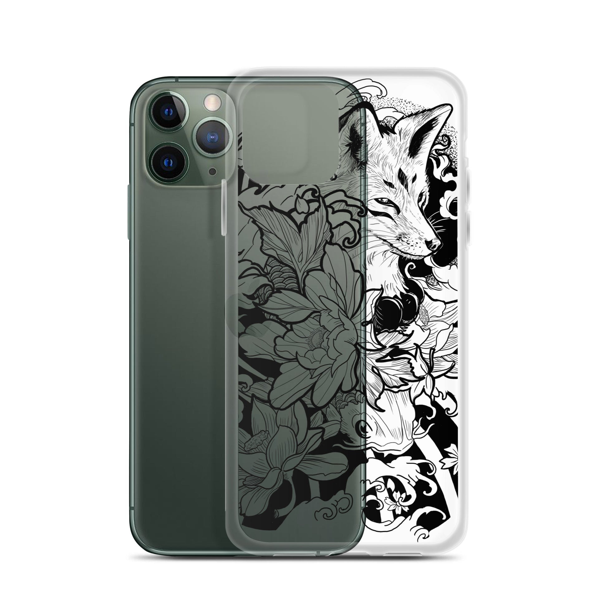 Fox Tattoo - Clear Case for iPhone® - Alves Art Studio 