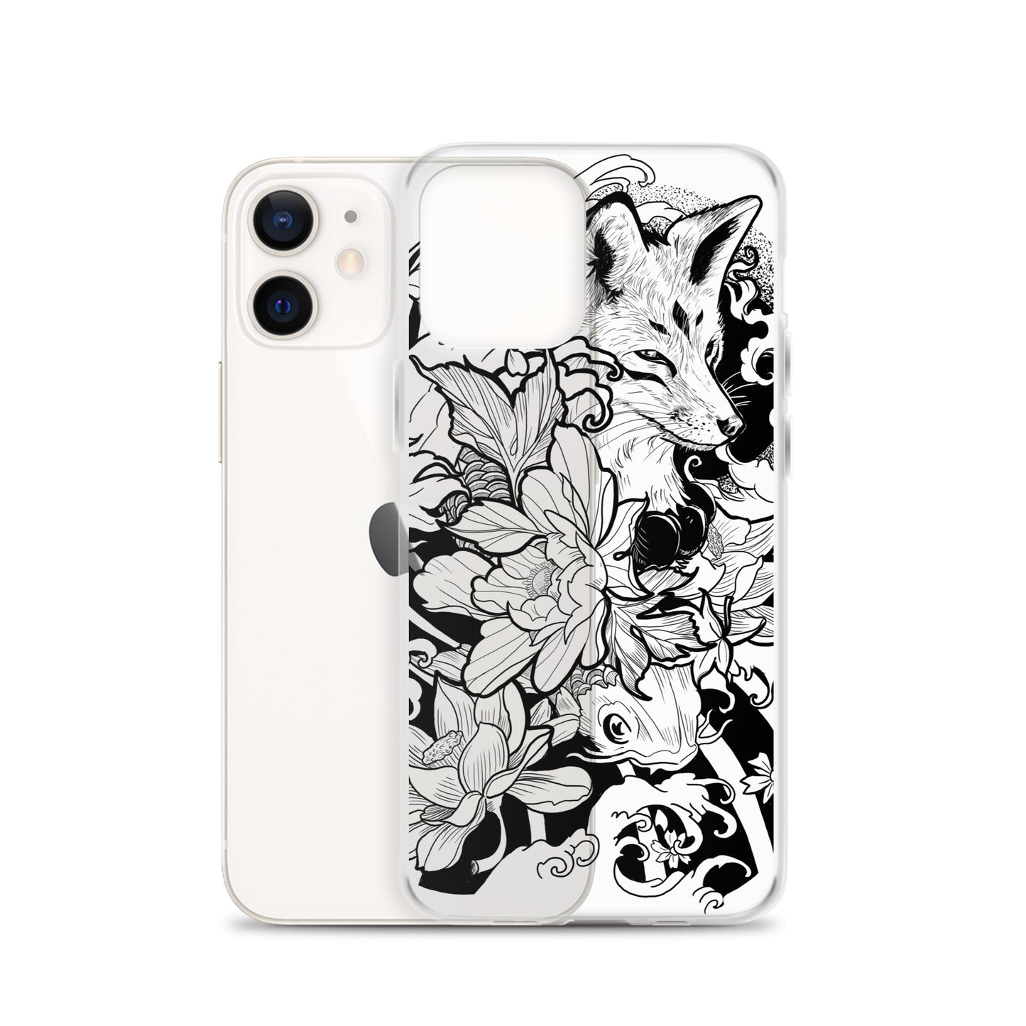 Fox Tattoo - Clear Case for iPhone® - Alves Art Studio 