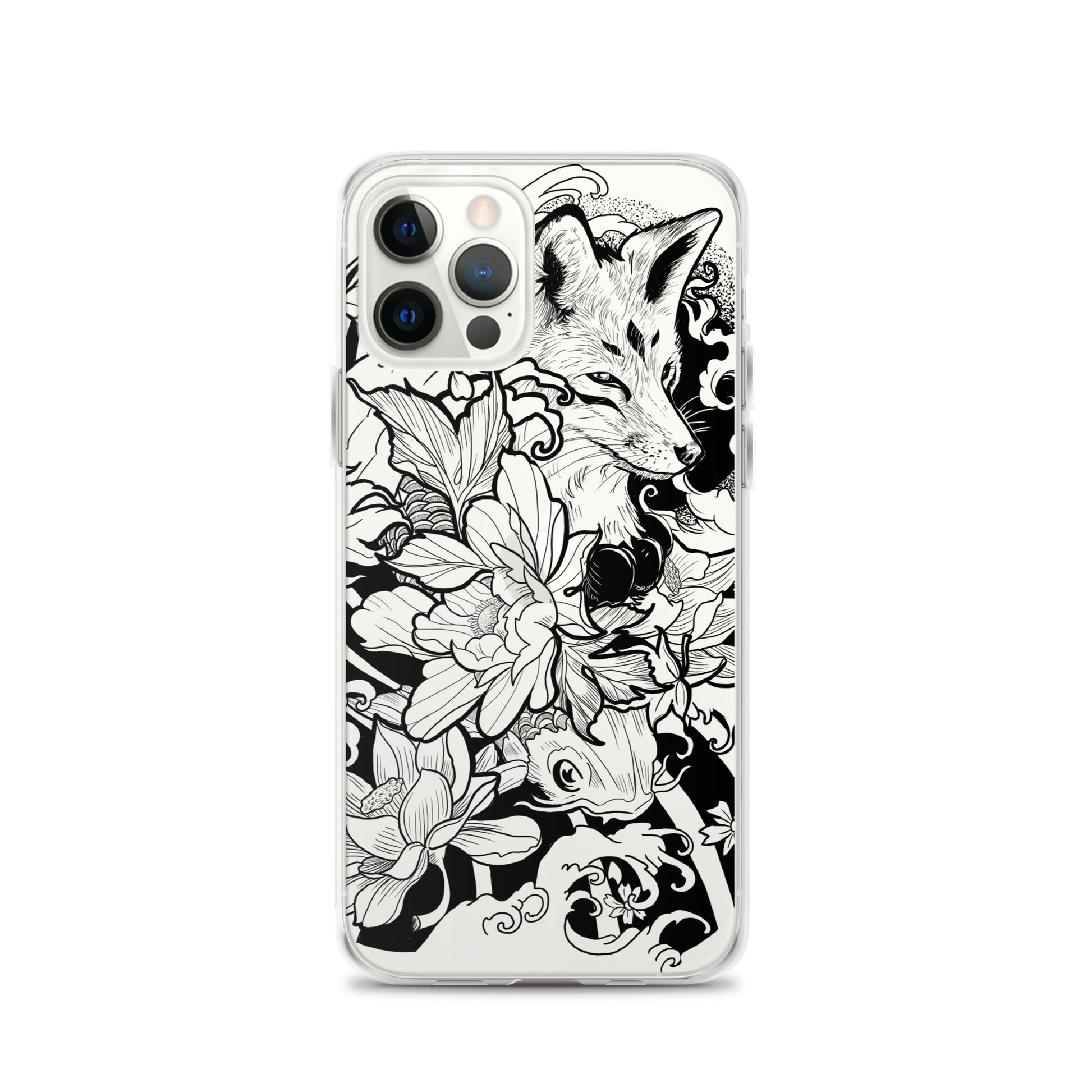 Fox Tattoo - Clear Case for iPhone® - Alves Art Studio 