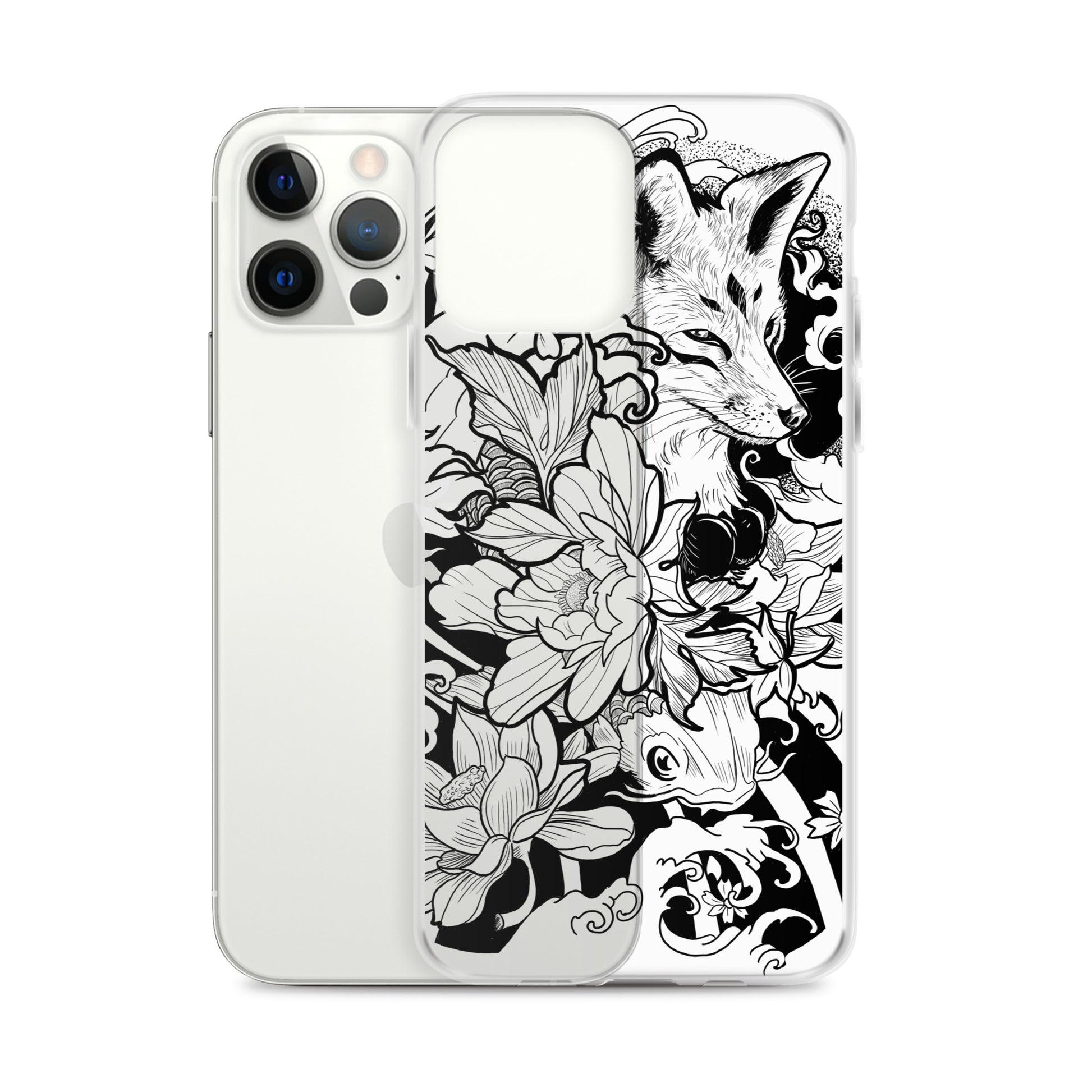 Fox Tattoo - Clear Case for iPhone® - Alves Art Studio 