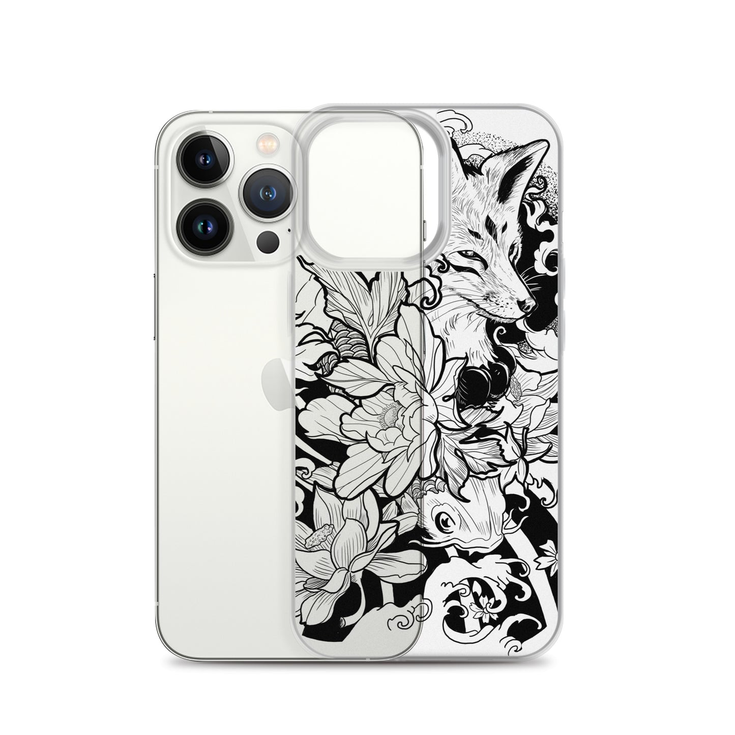 Fox Tattoo - Clear Case for iPhone® - Alves Art Studio 