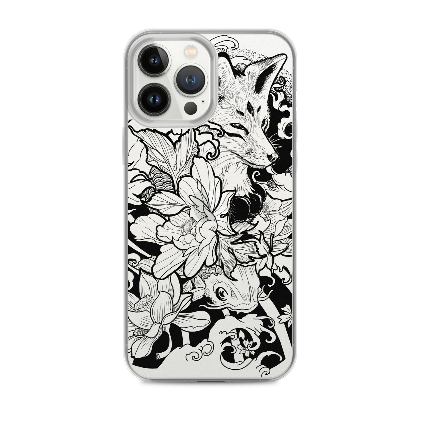 Fox Tattoo - Clear Case for iPhone® - Alves Art Studio 