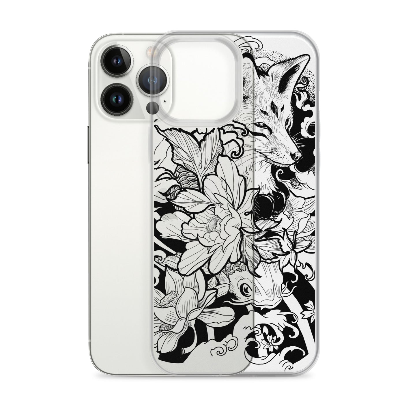 Fox Tattoo - Clear Case for iPhone® - Alves Art Studio 