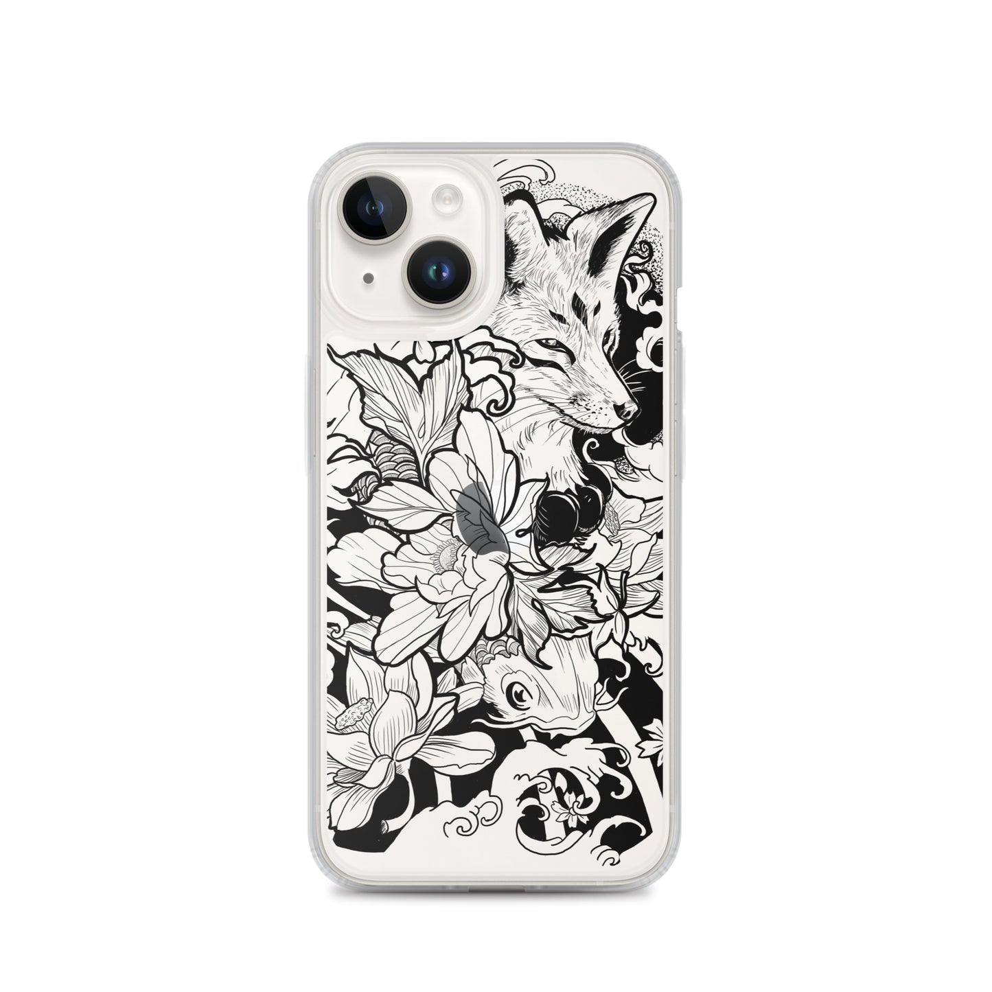 Fox Tattoo - Clear Case for iPhone® - Alves Art Studio 