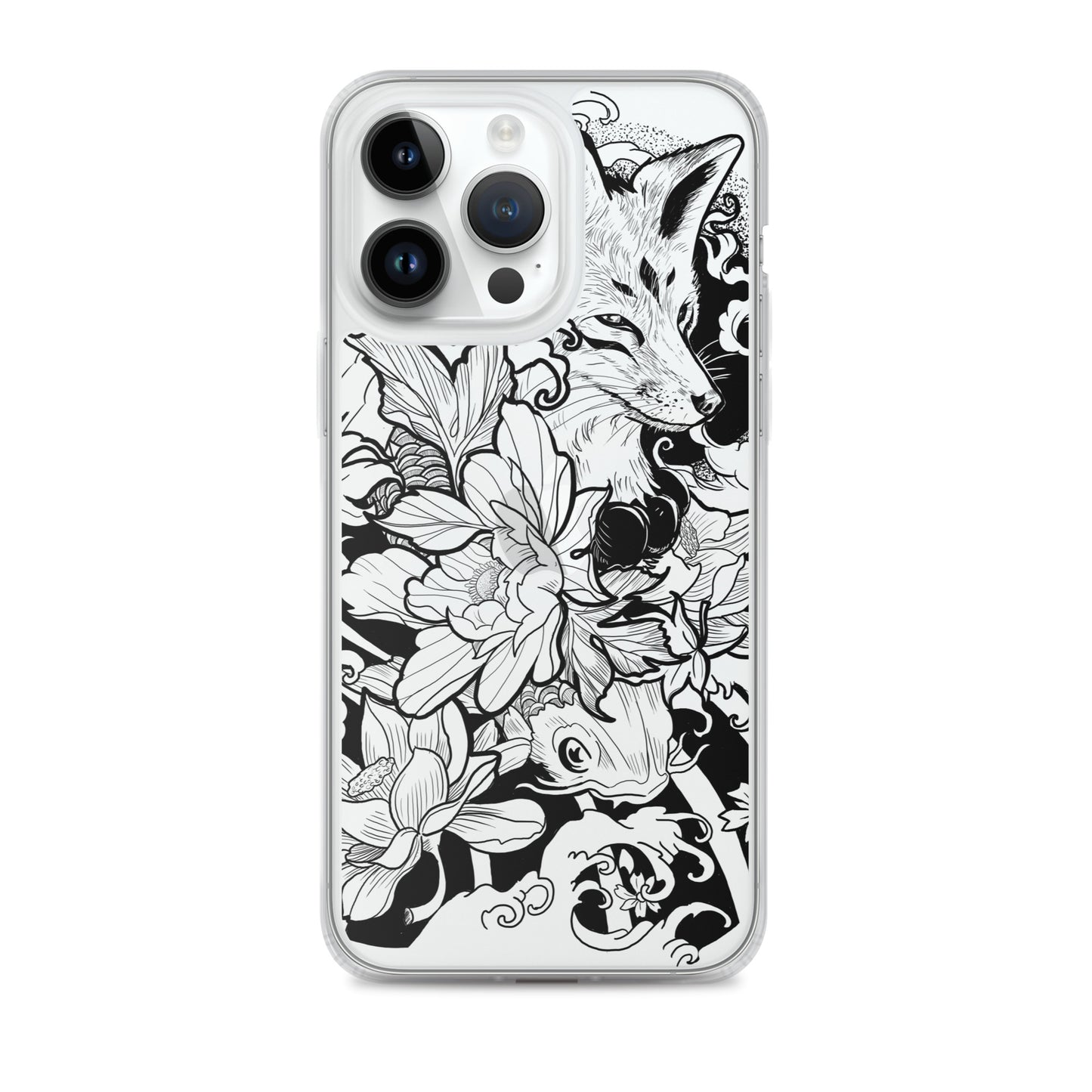 Fox Tattoo - Clear Case for iPhone® - Alves Art Studio 