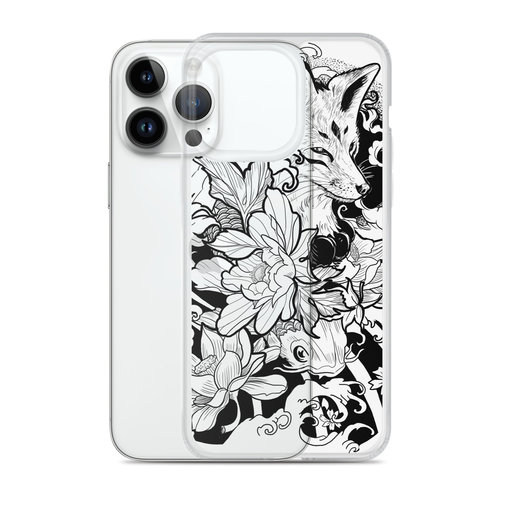 Fox Tattoo - Clear Case for iPhone® - Alves Art Studio 