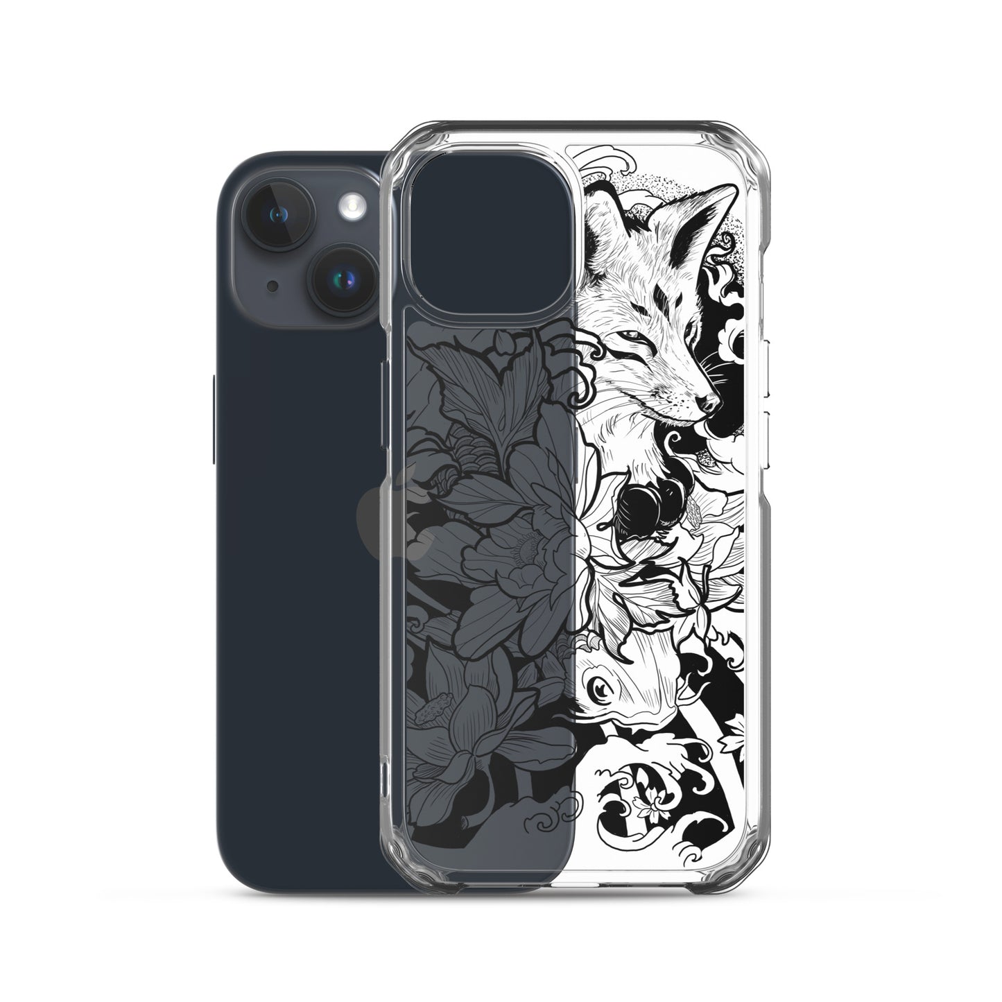 Fox Tattoo - Clear Case for iPhone® - Alves Art Studio 