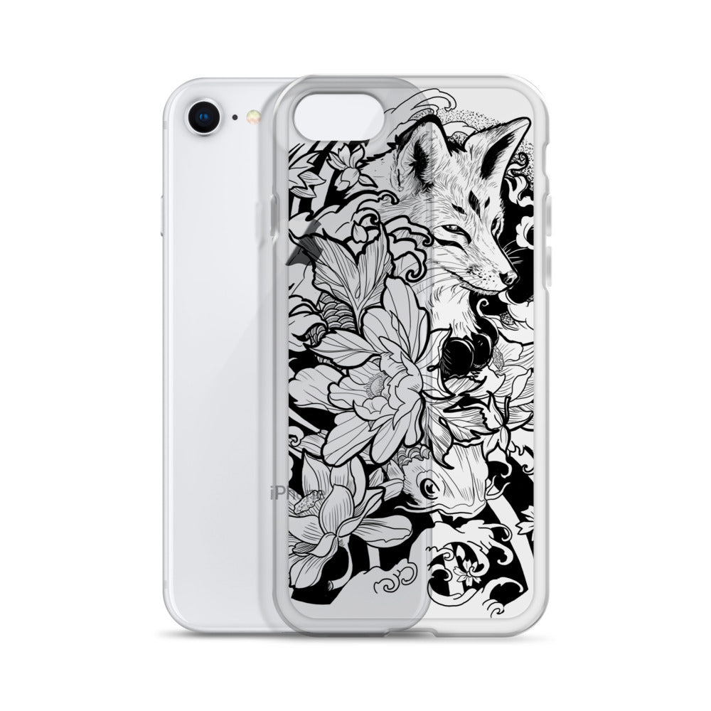 Fox Tattoo - Clear Case for iPhone® - Alves Art Studio 