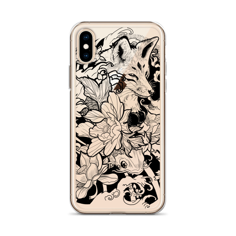 Fox Tattoo - Clear Case for iPhone® - Alves Art Studio 