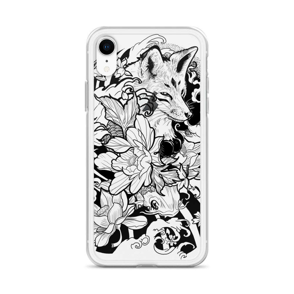 Fox Tattoo - Clear Case for iPhone® - Alves Art Studio 