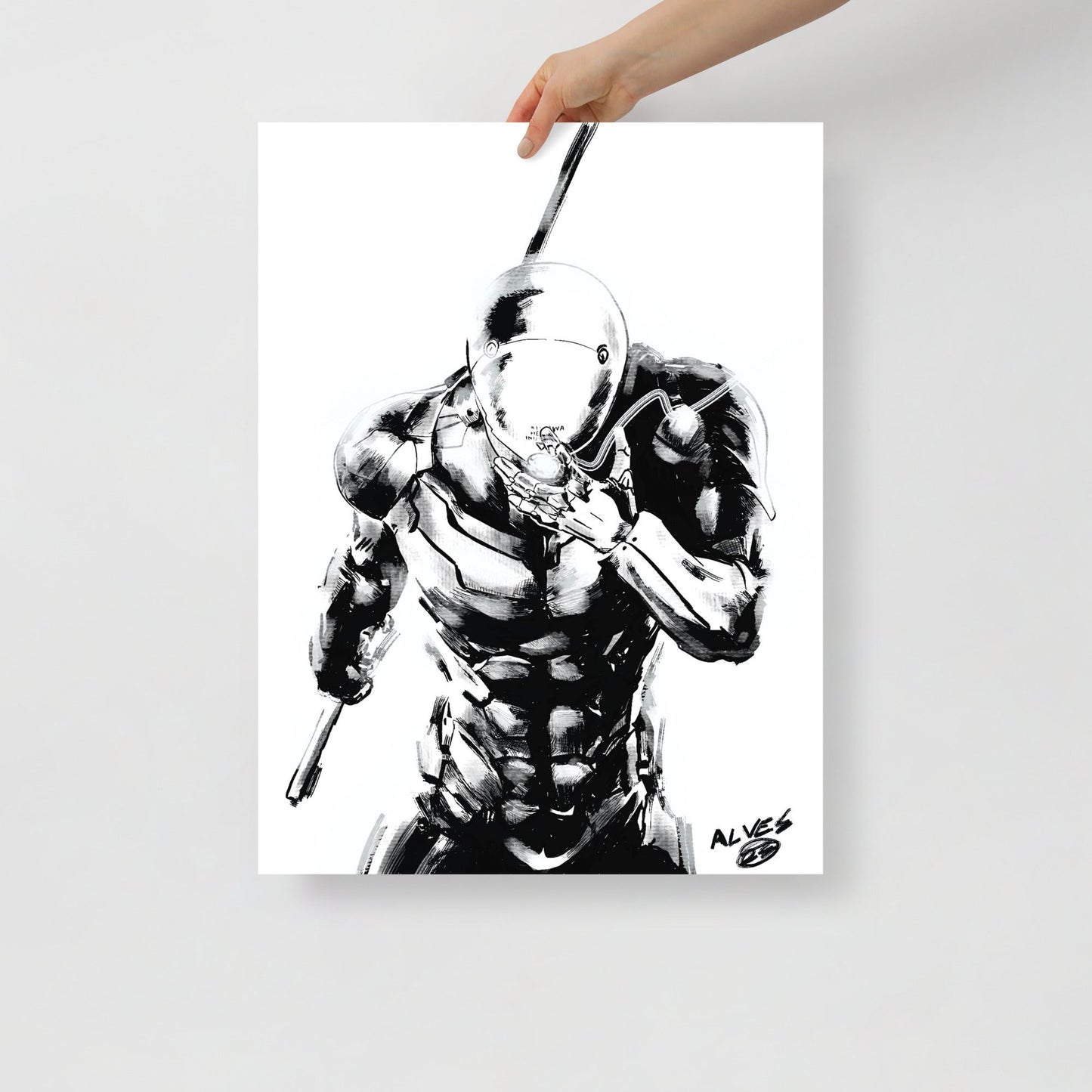 Cyborg Ninja MGS - Poster - Alves Art Studio