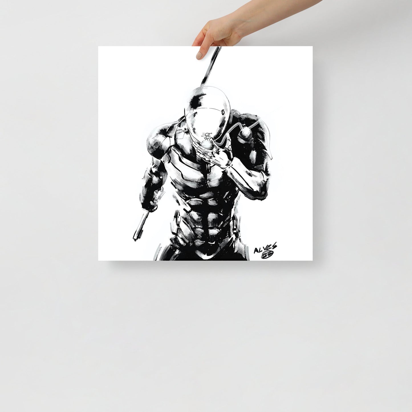 Cyborg Ninja MGS - Poster - Alves Art Studio