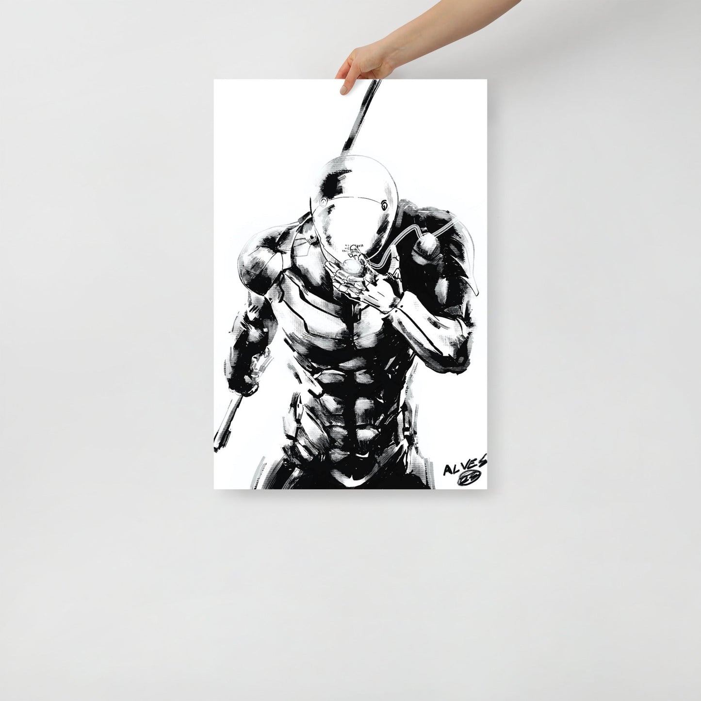 Cyborg Ninja MGS - Poster - Alves Art Studio