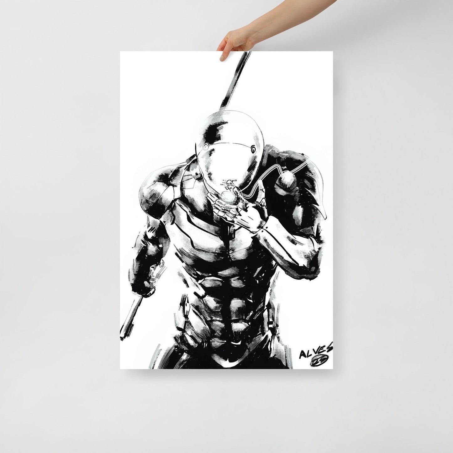 Cyborg Ninja MGS - Poster - Alves Art Studio