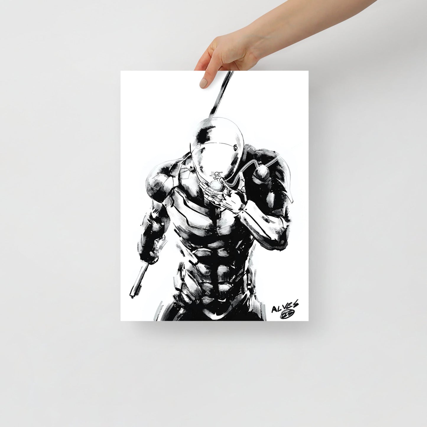 Cyborg Ninja MGS - Poster - Alves Art Studio