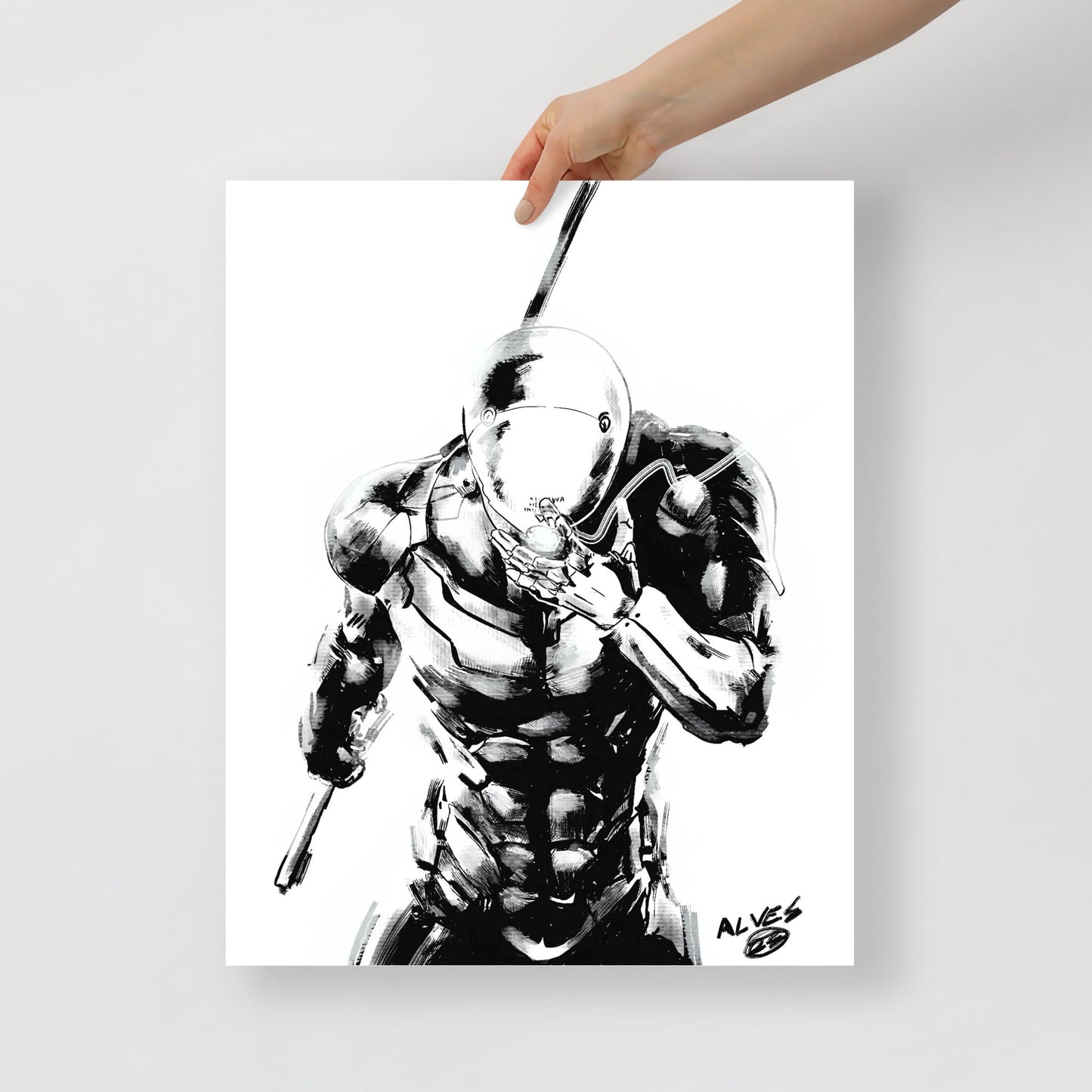 Cyborg Ninja MGS - Poster - Alves Art Studio