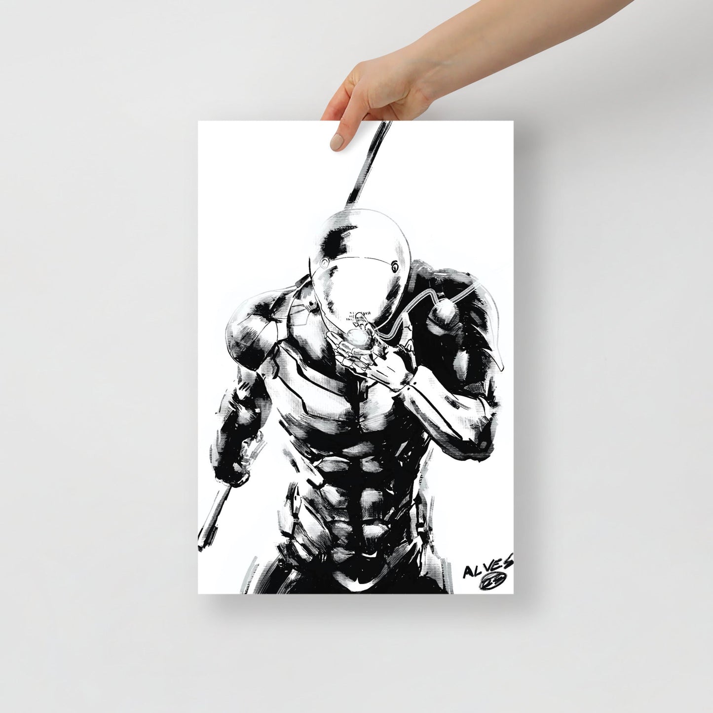 Cyborg Ninja MGS - Poster - Alves Art Studio