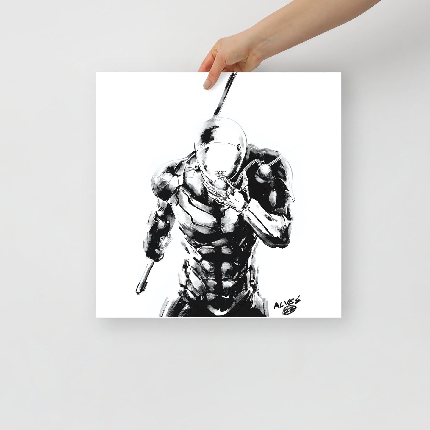 Cyborg Ninja MGS - Poster - Alves Art Studio