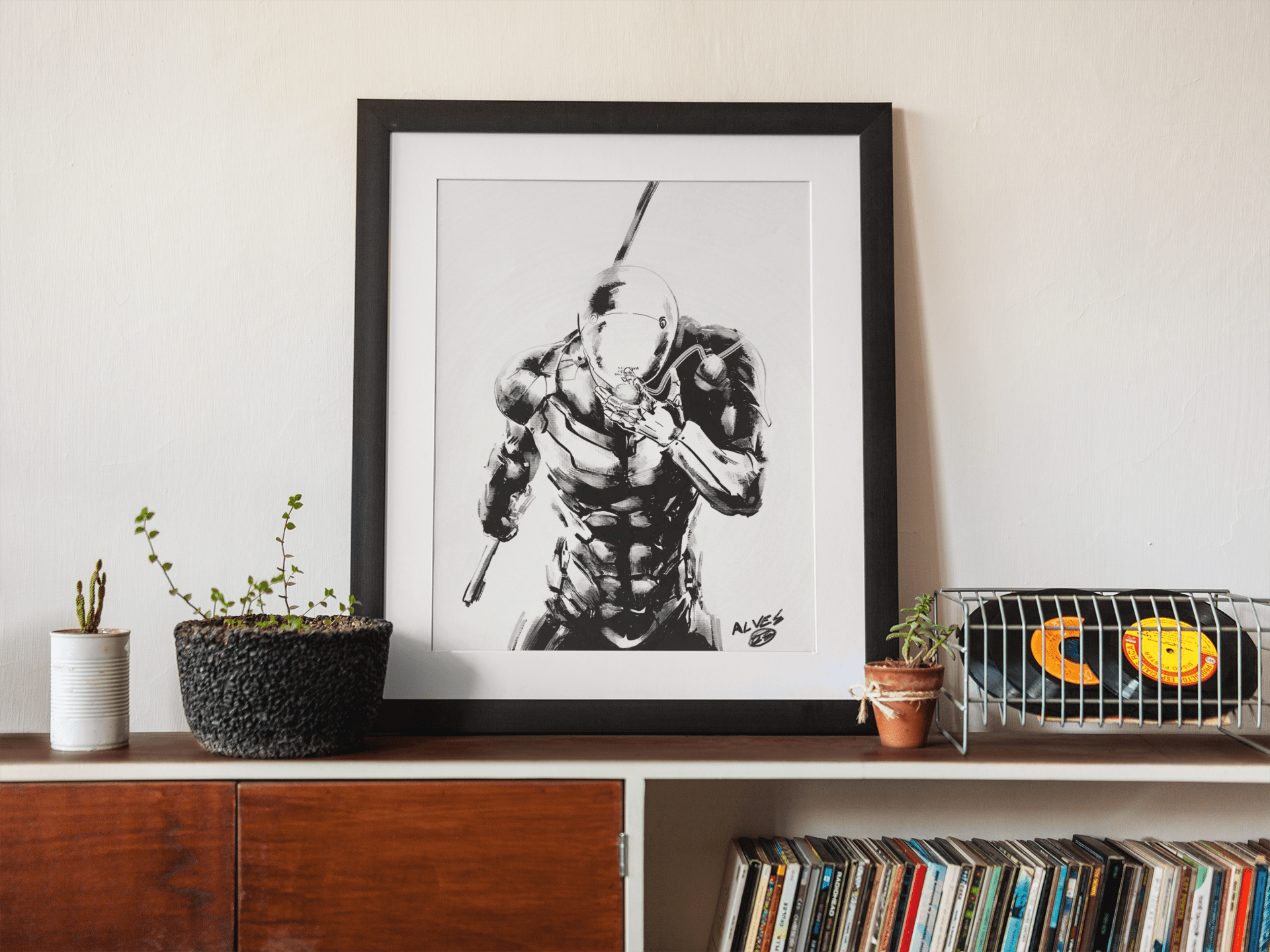 Cyborg Ninja MGS - Poster - Alves Art Studio