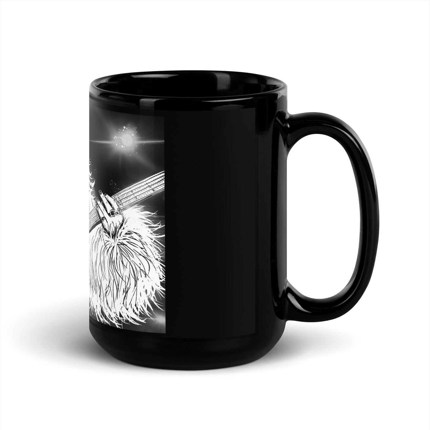 De Angelis - Black Glossy Mug - Alves Art Studio