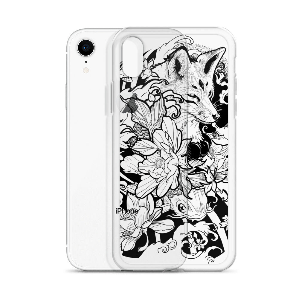 Fox Tattoo - Clear Case for iPhone® - Alves Art Studio