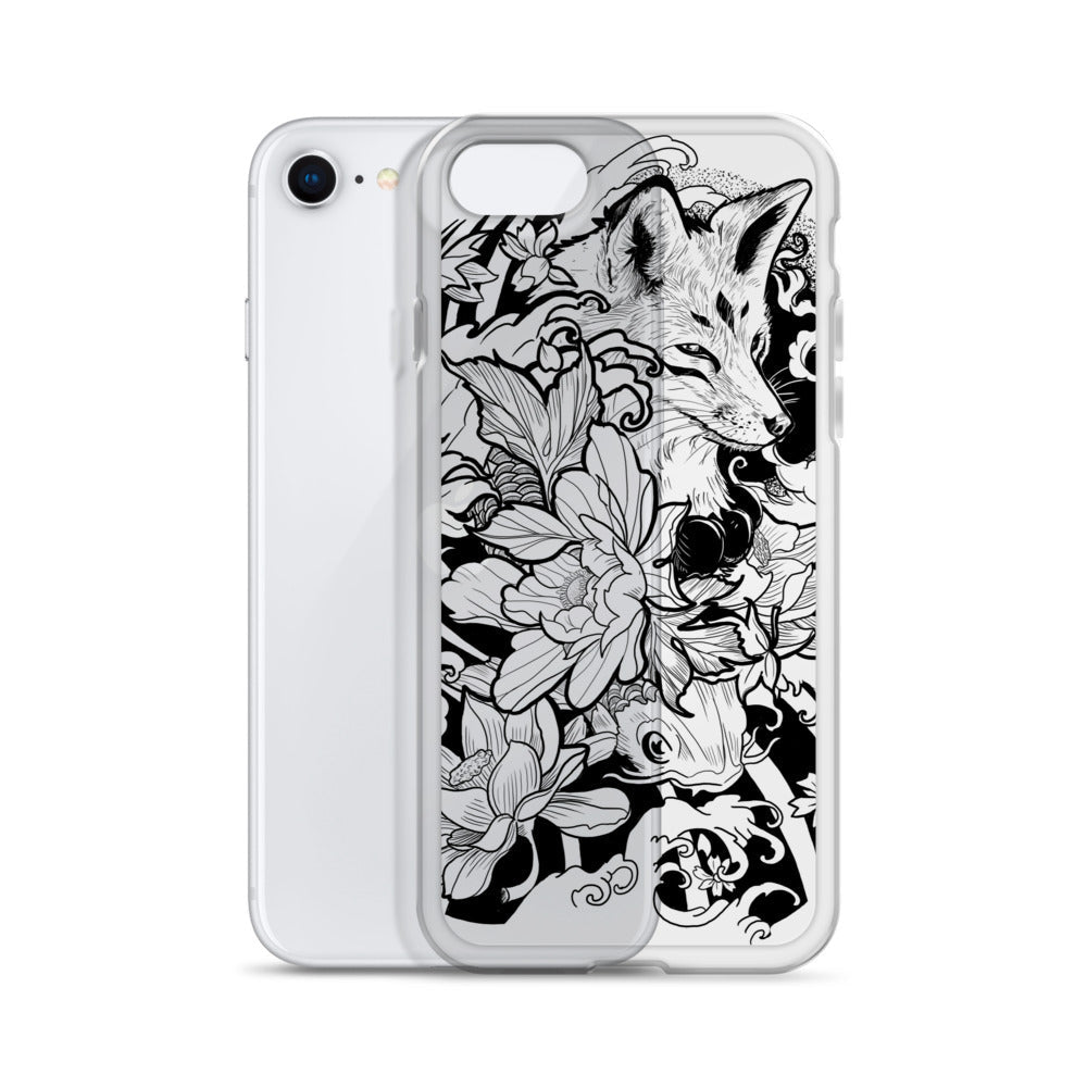 Fox Tattoo - Clear Case for iPhone® - Alves Art Studio