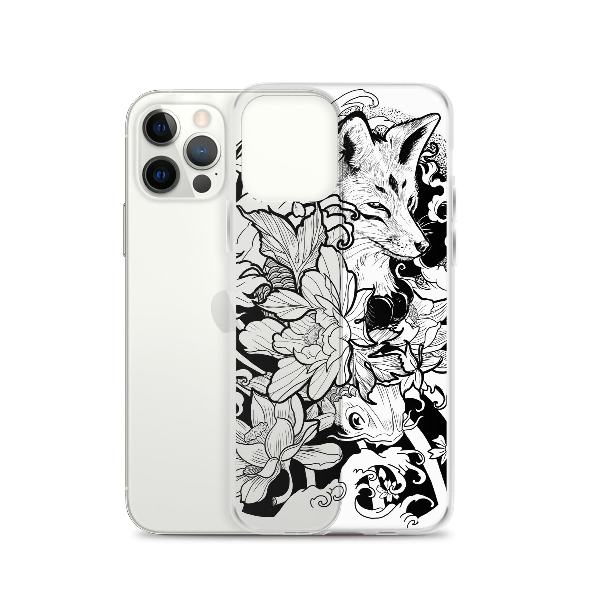 Fox Tattoo - Clear Case for iPhone® - Alves Art Studio