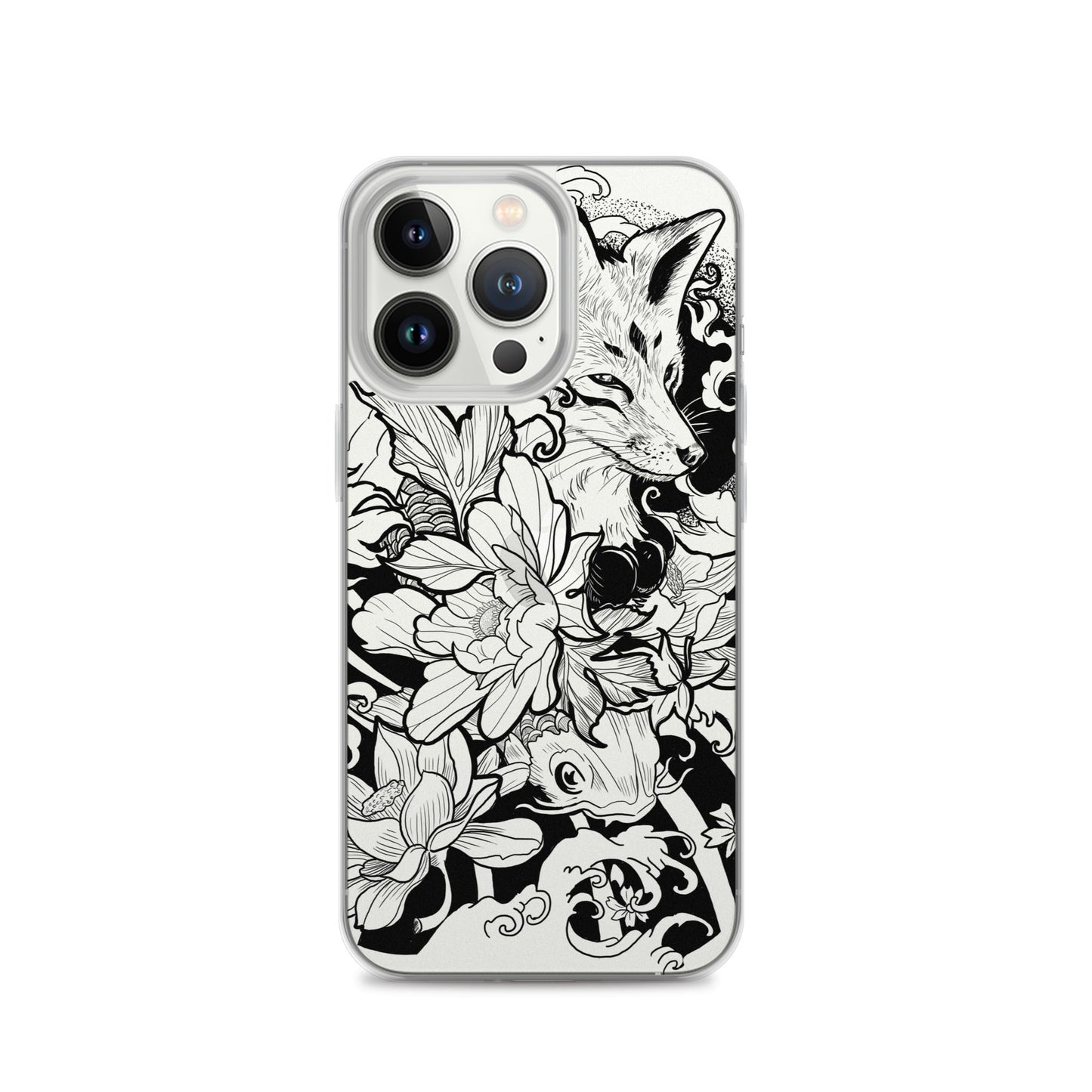 Fox Tattoo - Clear Case for iPhone® - Alves Art Studio