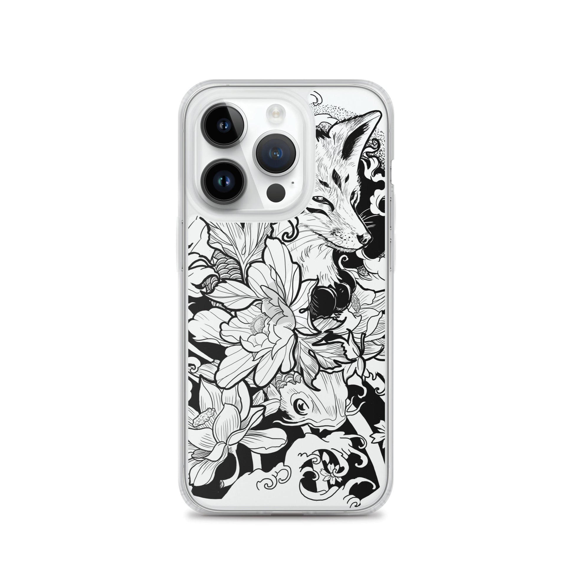 Fox Tattoo - Clear Case for iPhone® - Alves Art Studio