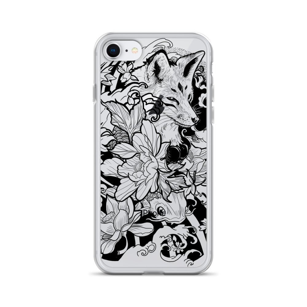 Fox Tattoo - Clear Case for iPhone® - Alves Art Studio