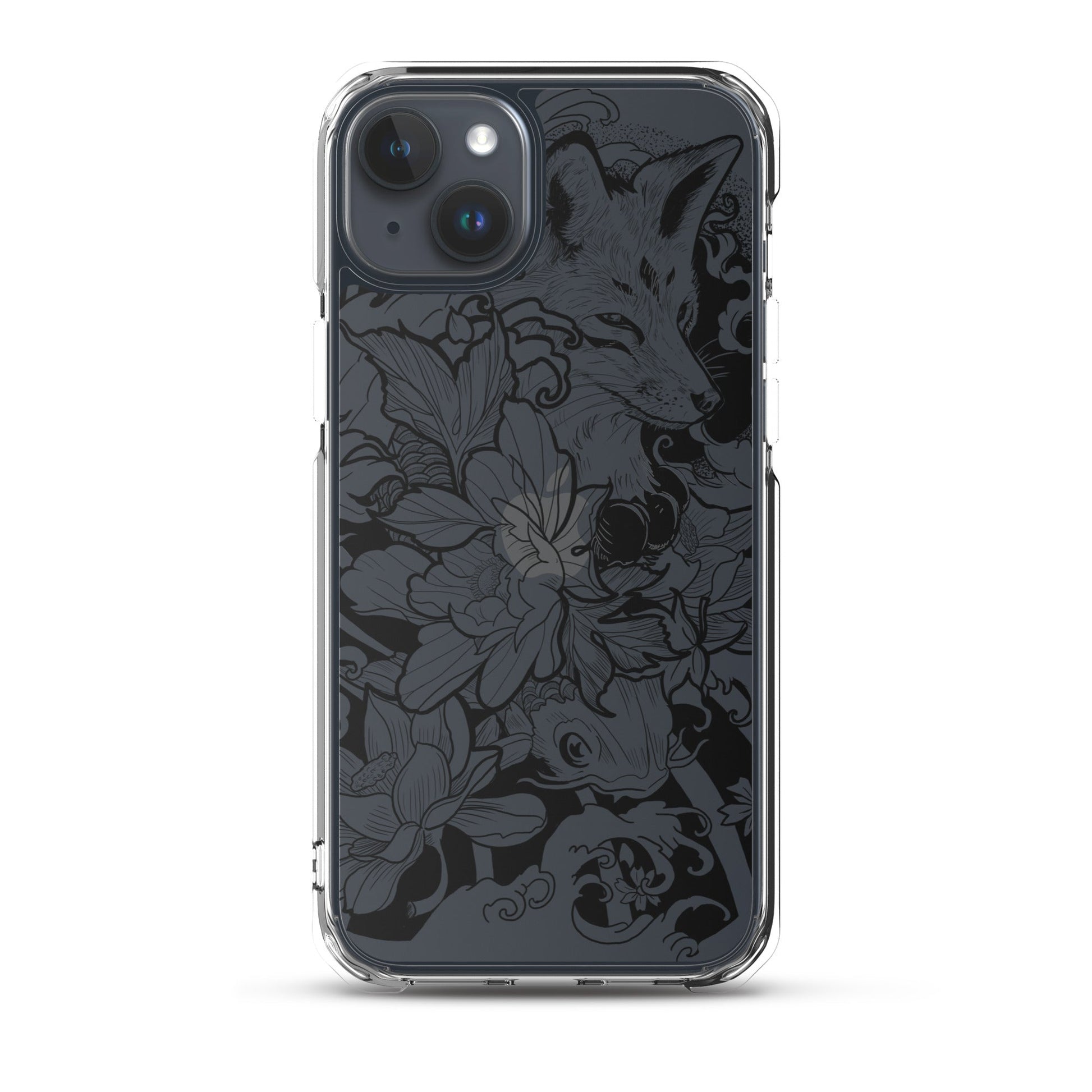 Fox Tattoo - Clear Case for iPhone® - Alves Art Studio