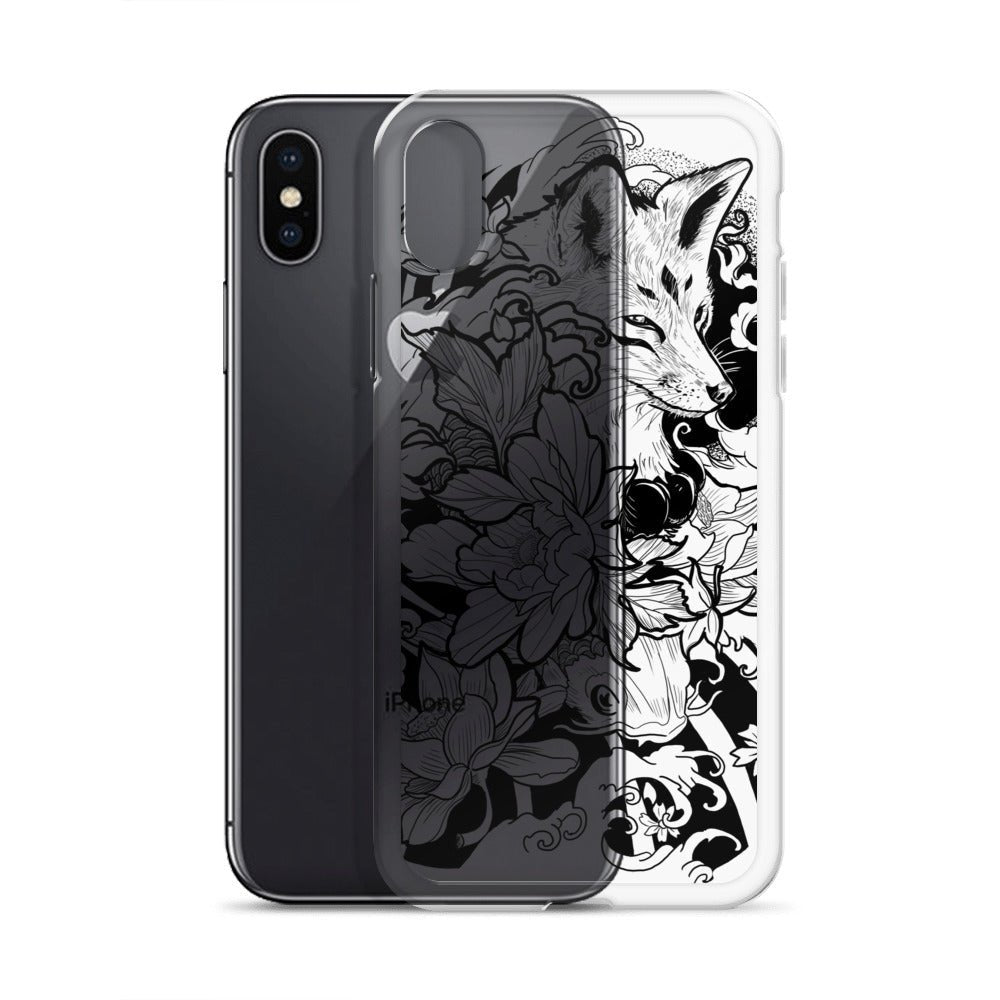 Fox Tattoo - Clear Case for iPhone® - Alves Art Studio