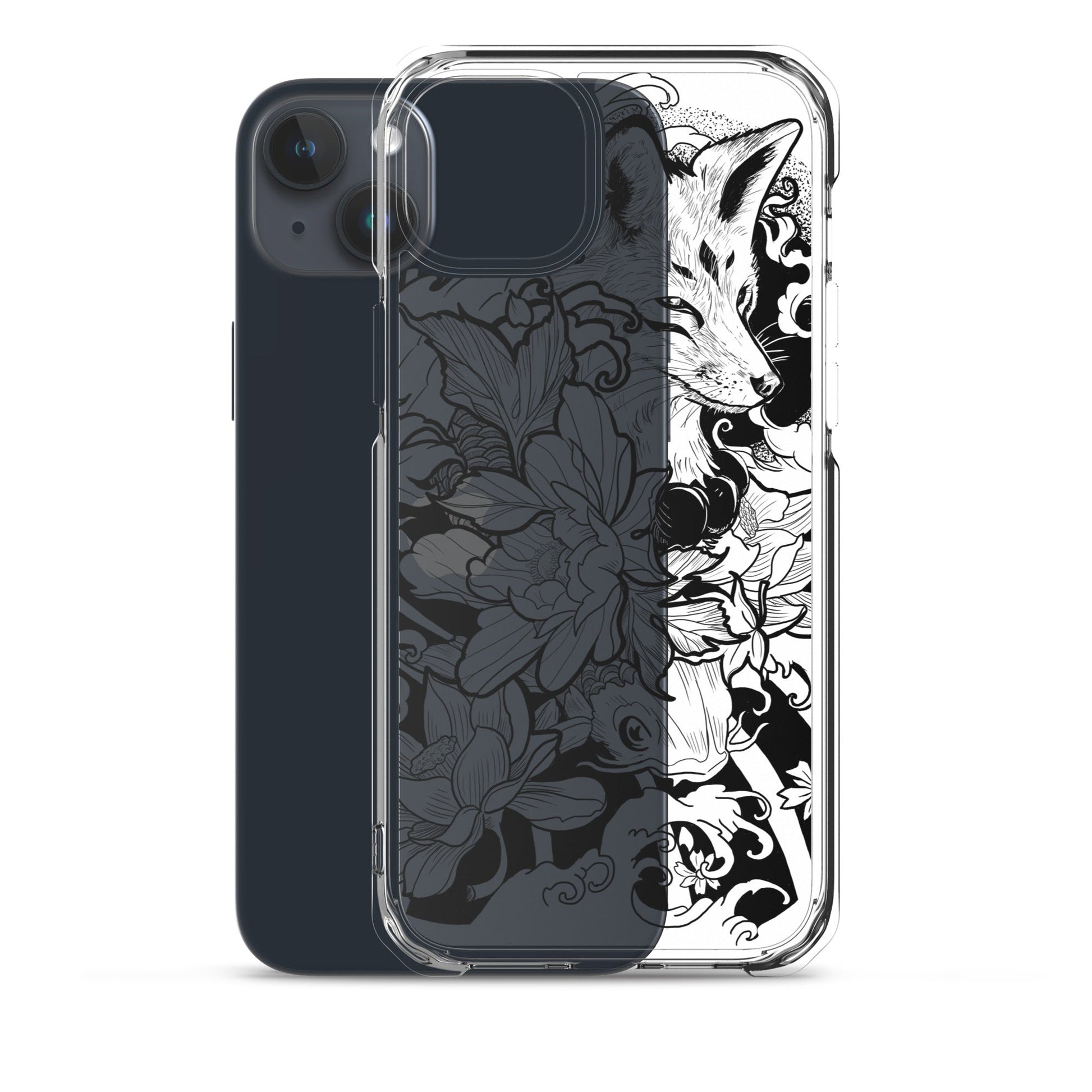 Fox Tattoo - Clear Case for iPhone® - Alves Art Studio