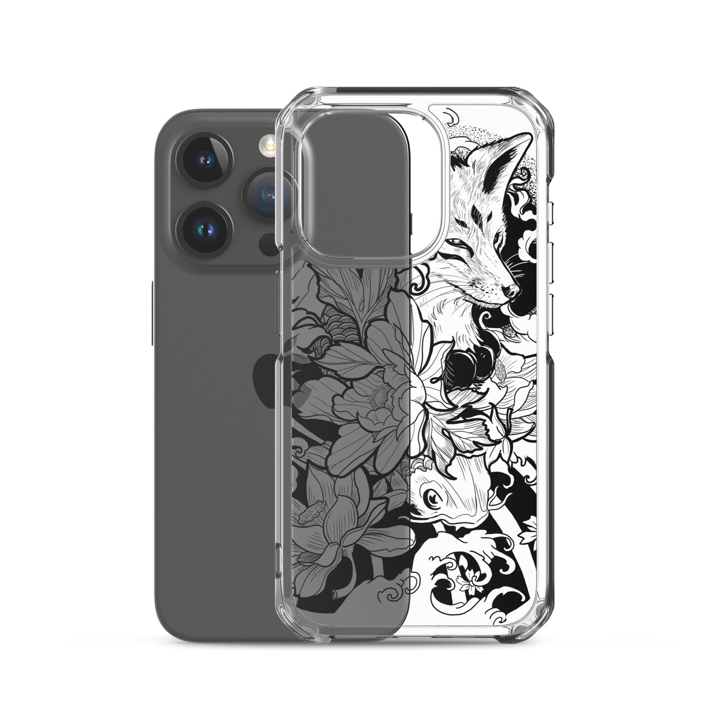 Fox Tattoo - Clear Case for iPhone® - Alves Art Studio