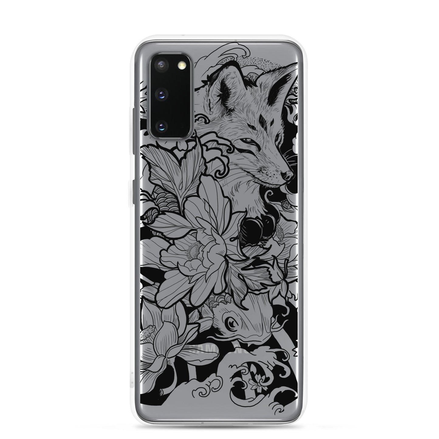 Fox Tattoo - Clear Case for Samsung® - Alves Art Studio