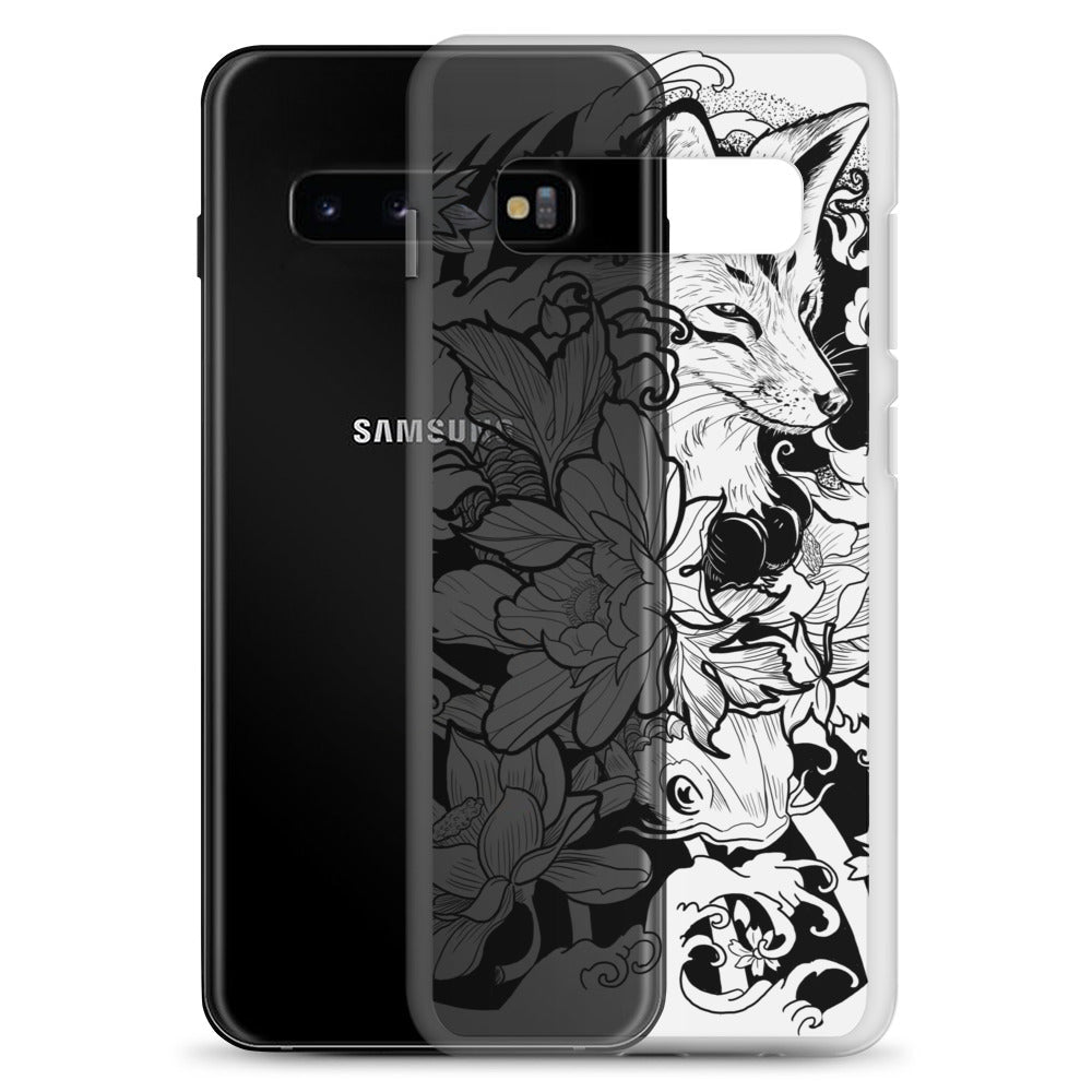 Fox Tattoo - Clear Case for Samsung® - Alves Art Studio