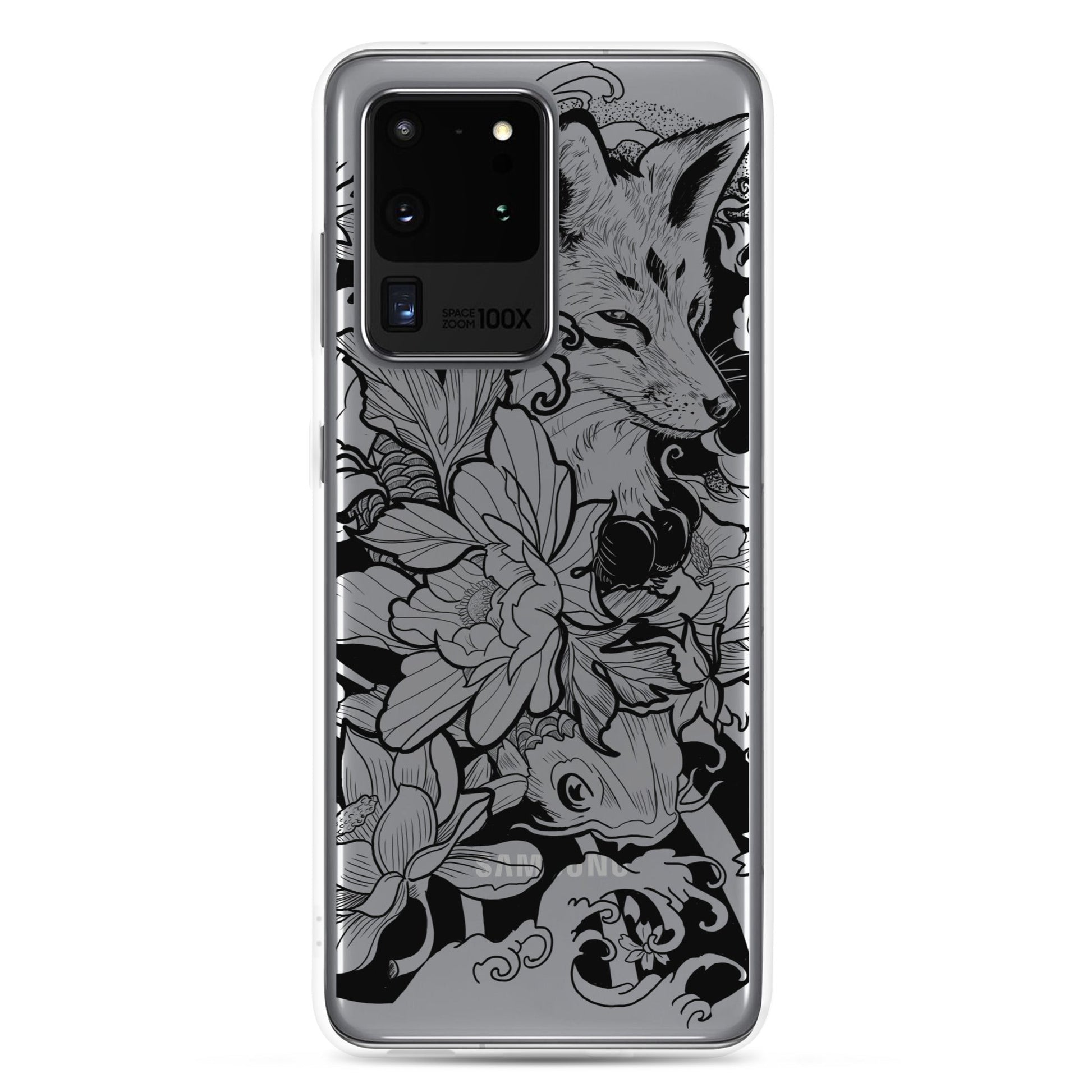 Fox Tattoo - Clear Case for Samsung® - Alves Art Studio