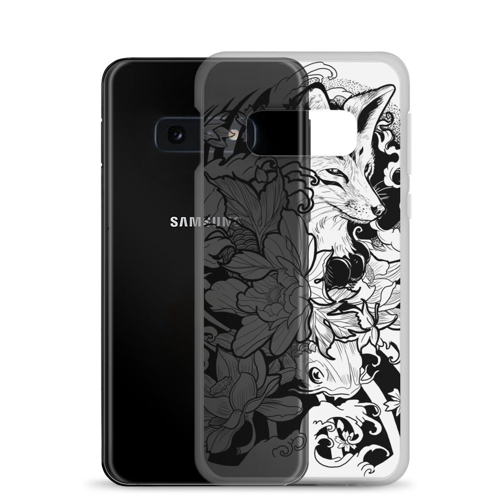 Fox Tattoo - Clear Case for Samsung® - Alves Art Studio