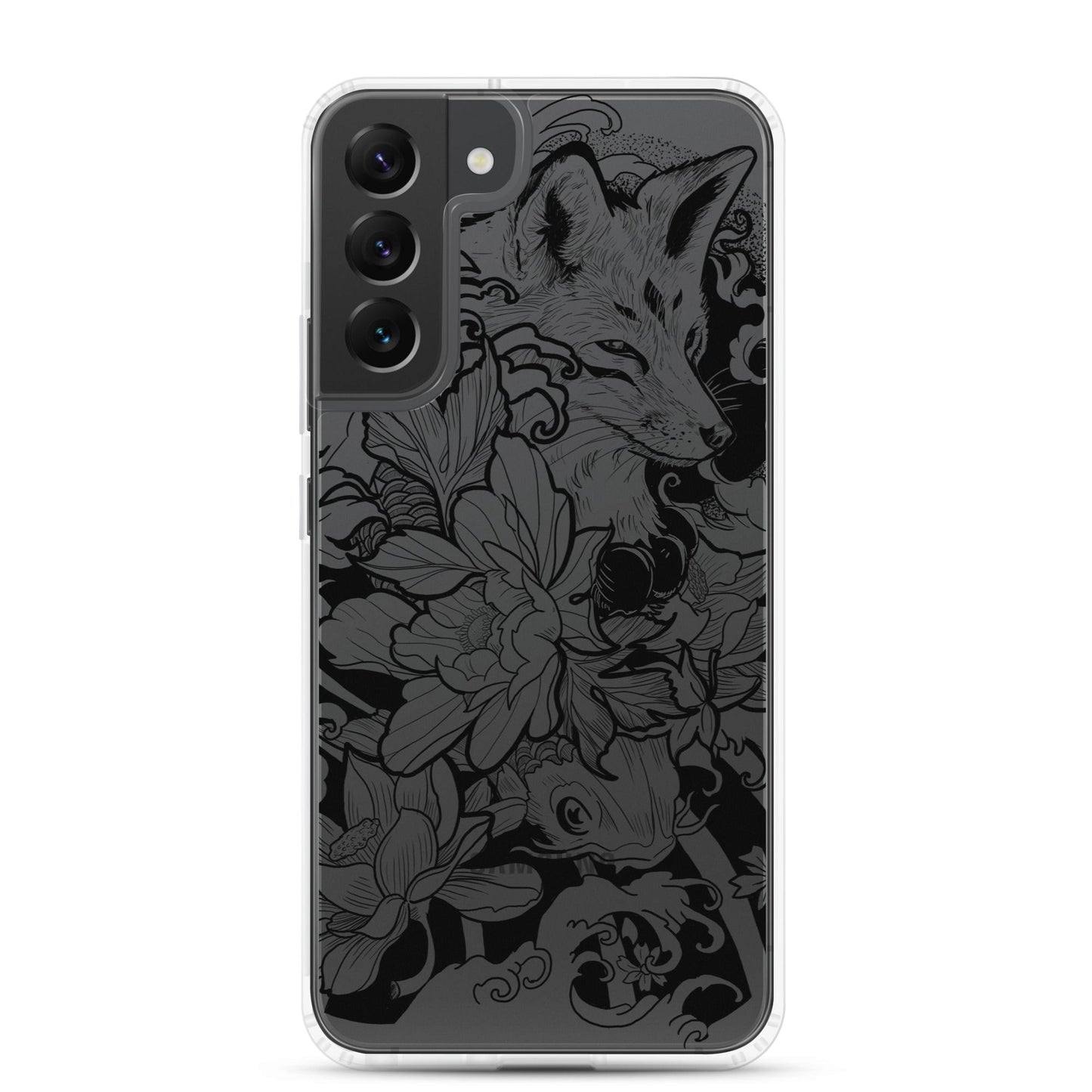 Fox Tattoo - Clear Case for Samsung® - Alves Art Studio