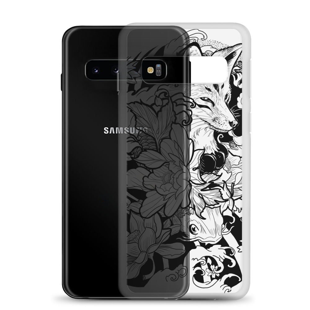 Fox Tattoo - Clear Case for Samsung® - Alves Art Studio