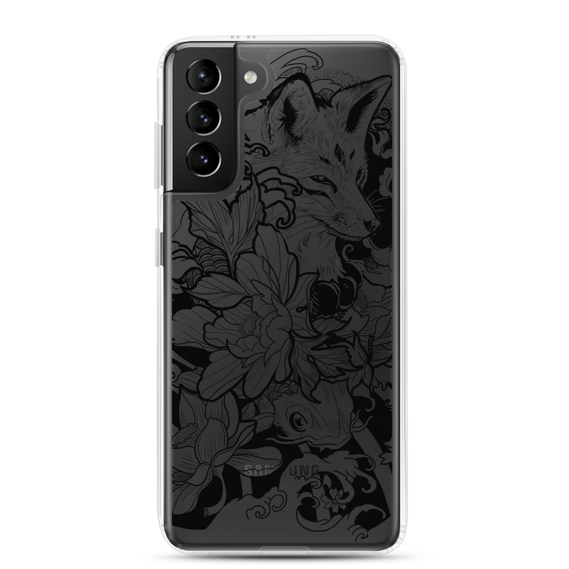 Fox Tattoo - Clear Case for Samsung® - Alves Art Studio