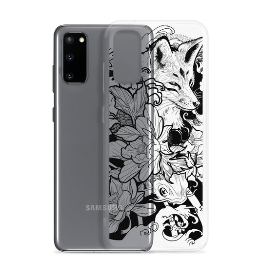 Fox Tattoo - Clear Case for Samsung® - Alves Art Studio