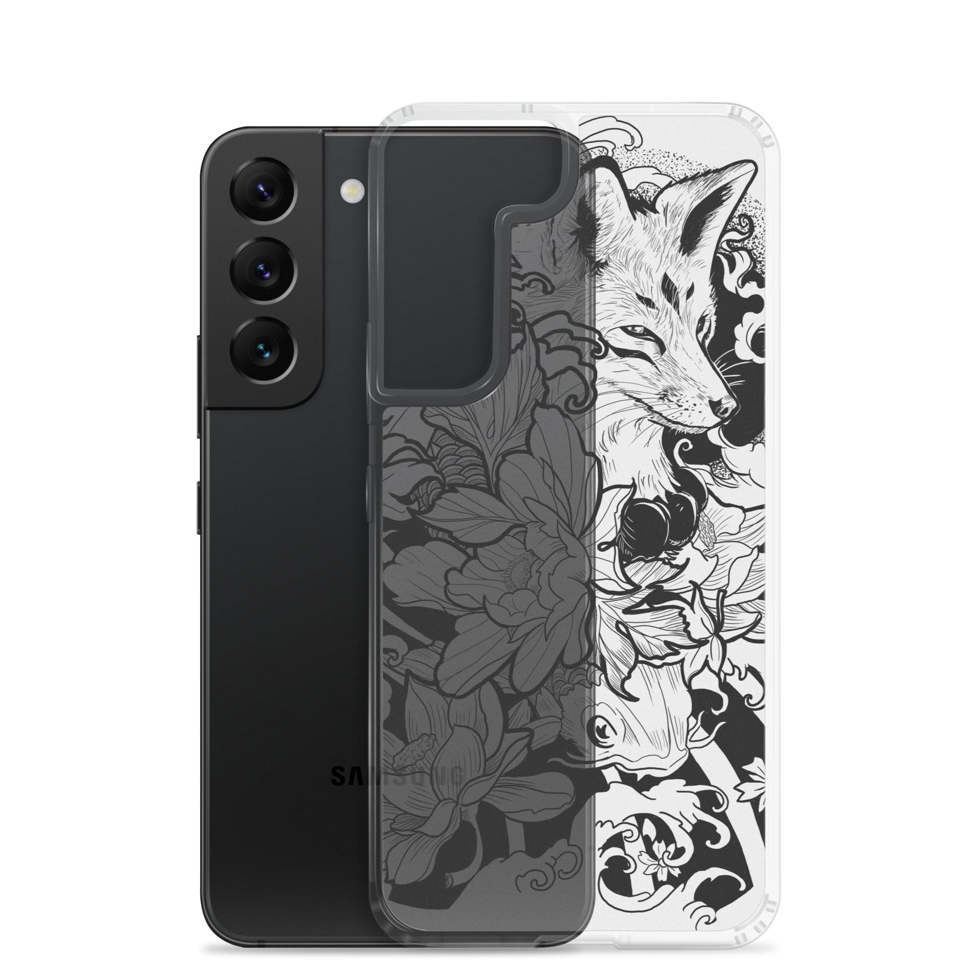 Fox Tattoo - Clear Case for Samsung® - Alves Art Studio