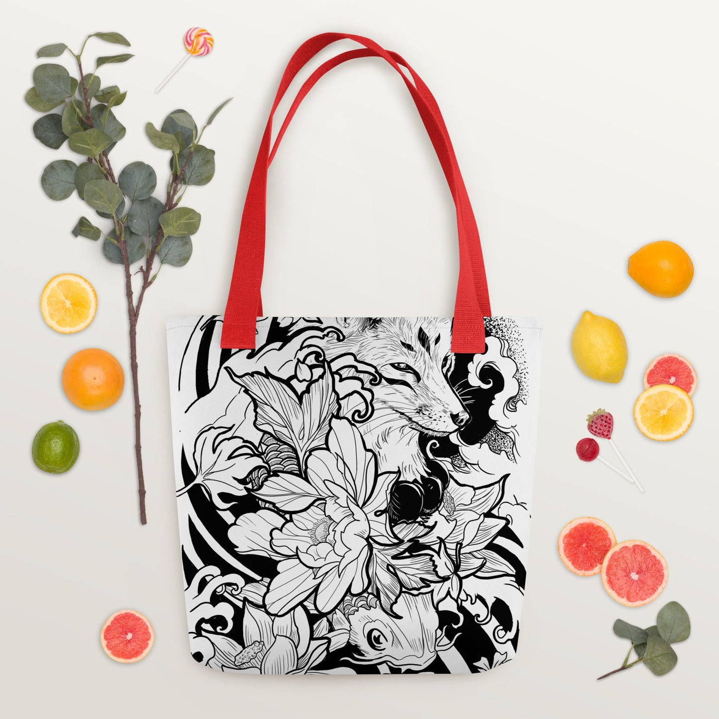 Fox Tattoo - Tote bag - Alves Art Studio