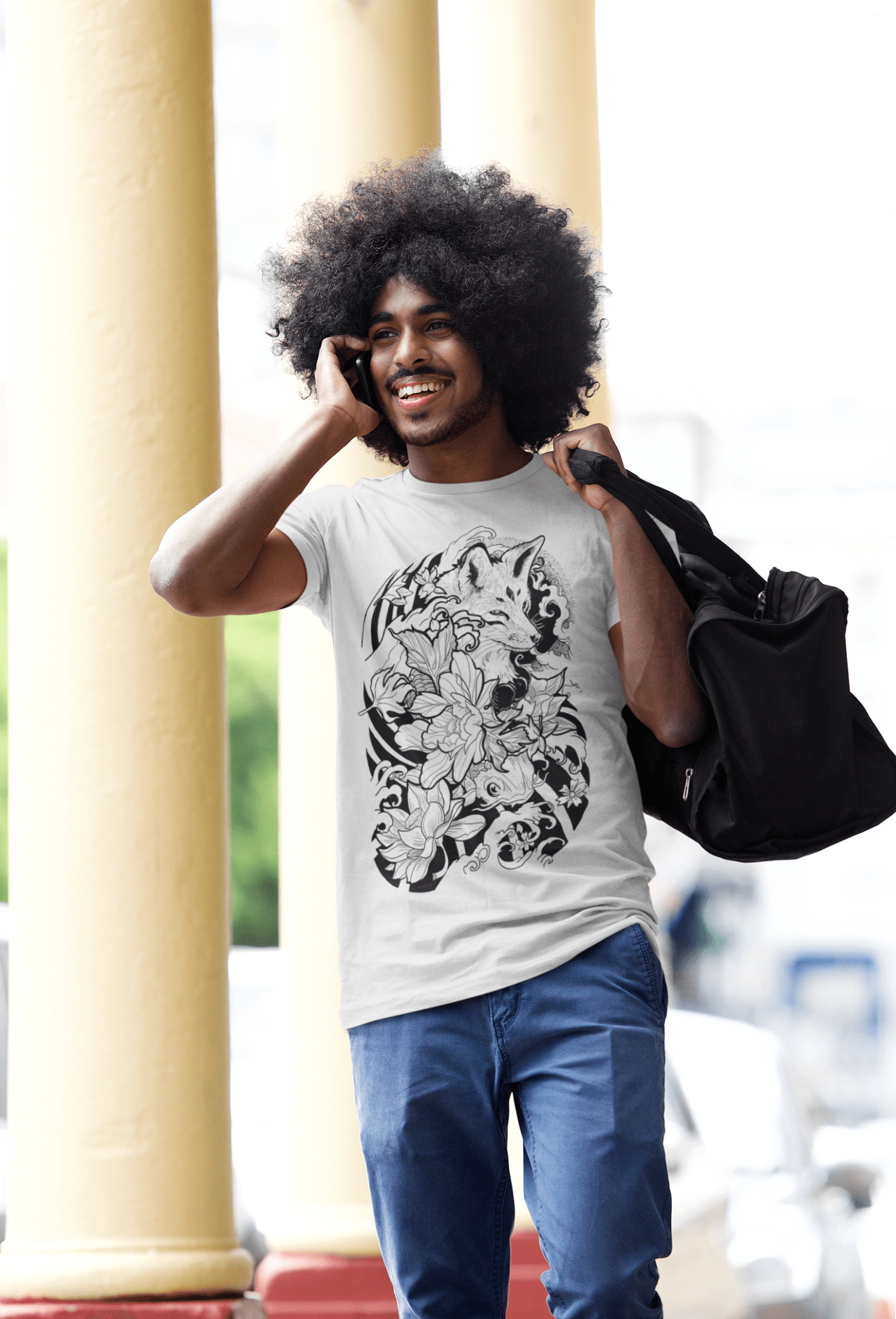 Embrace the Fox Tattoo Unisex Tee in diverse settings. Effortless style for every occasion.