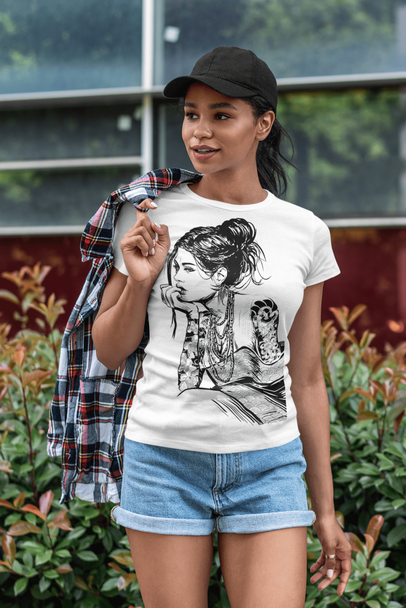 Geisha - Unisex t-shirt - Alves Art Studio