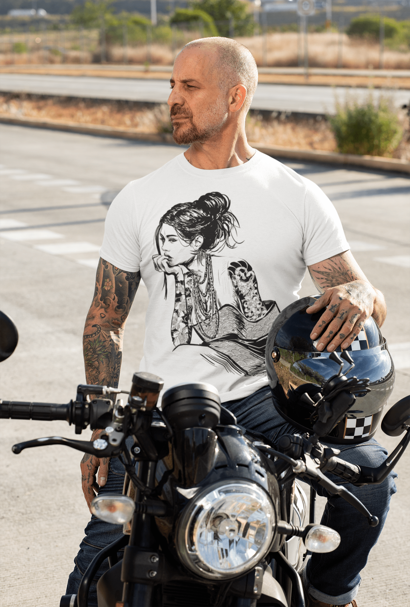 Geisha - Unisex t-shirt - Alves Art Studio